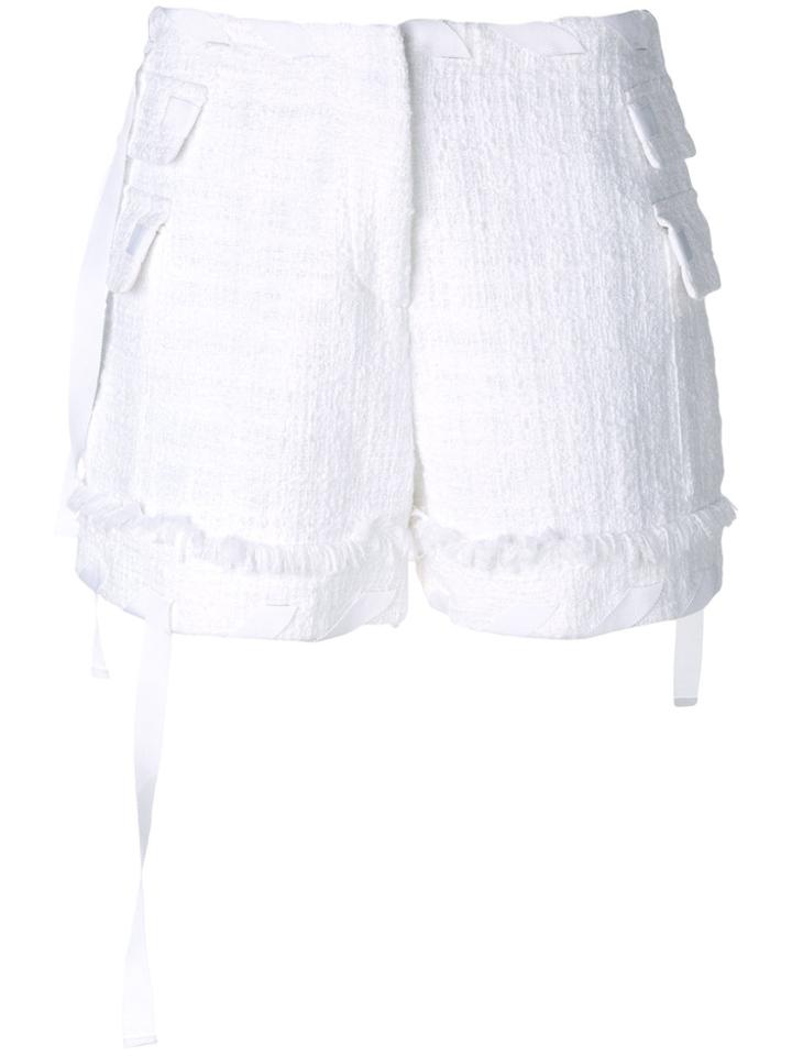 Msgm Tie String Shorts - White