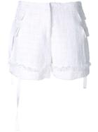 Msgm Tie String Shorts - White