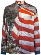 424 American Flag Print Shirt - Multicolour