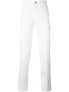 Incotex - Creased Trousers - Men - Cotton/spandex/elastane - 46, White, Cotton/spandex/elastane