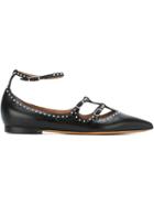 Givenchy Studded Strappy Ballerinas - Black