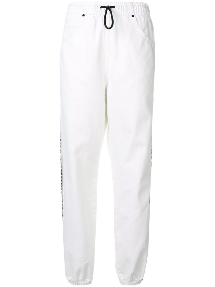 Alexander Wang Logo Tape Track Pants - White