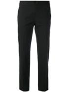 Alberto Biani - Straight Leg Trousers - Women - Cotton/spandex/elastane - 46, Brown, Cotton/spandex/elastane