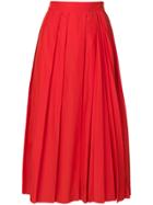 Sport Max Code Pleated Maxi Skirt - Yellow & Orange