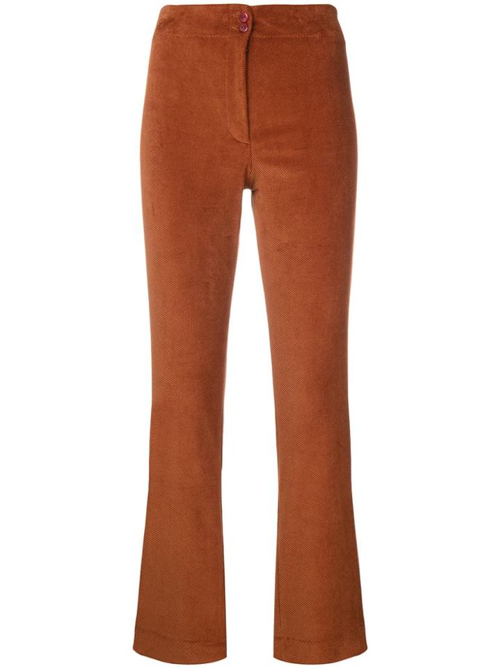 A.p.c. High Waist Trousers - Yellow & Orange