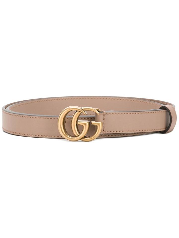 Gucci Double G Buckle Belt, Women's, Size: 90, Pink/purple, Leather
