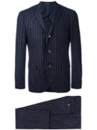 Corneliani Two Piece Dress Suit, Men's, Size: 54, Blue, Virgin Wool/cupro