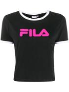 Fila Ashley Logo Print T-shirt - Black