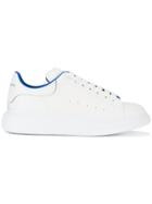Alexander Mcqueen Blue Trim Oversized Sole Sneakers - White