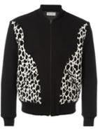 Saint Laurent Babycat Panel Teddy Jacket, Men's, Size: 54, Black, Cotton/polyamide/spandex/elastane/virgin Wool