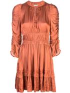 Ulla Johnson Ismaya Mini Dress - Orange