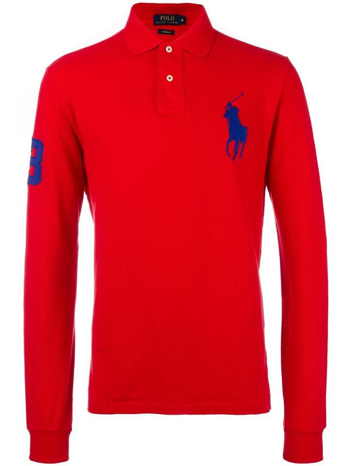 Polo Ralph Lauren Logo Embroidered Polo Shirt, Men's, Size: Xl, Red, Cotton