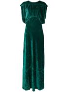 Erika Cavallini Velvet Maxi Dress - Green