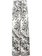 Etro Printed Wide Leg Trousers - Black