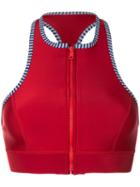 Duskii - Iao Valley Bikini Top - Women - Neoprene - 14, Red, Neoprene