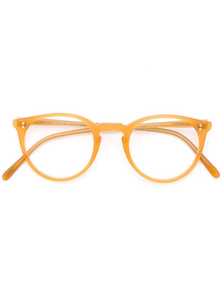 Oliver Peoples 'o'malley' Glasses, Nude/neutrals, Acetate