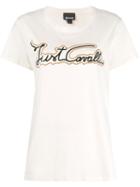 Just Cavalli Logo Print T-shirt - Neutrals