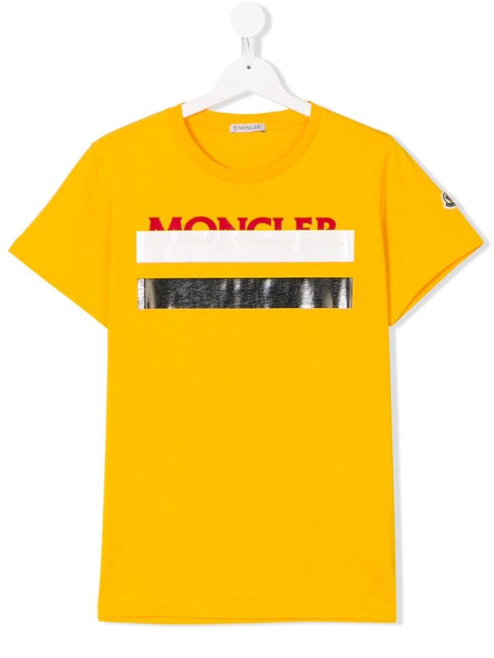 Moncler Kids Printed T-shirt - Yellow & Orange