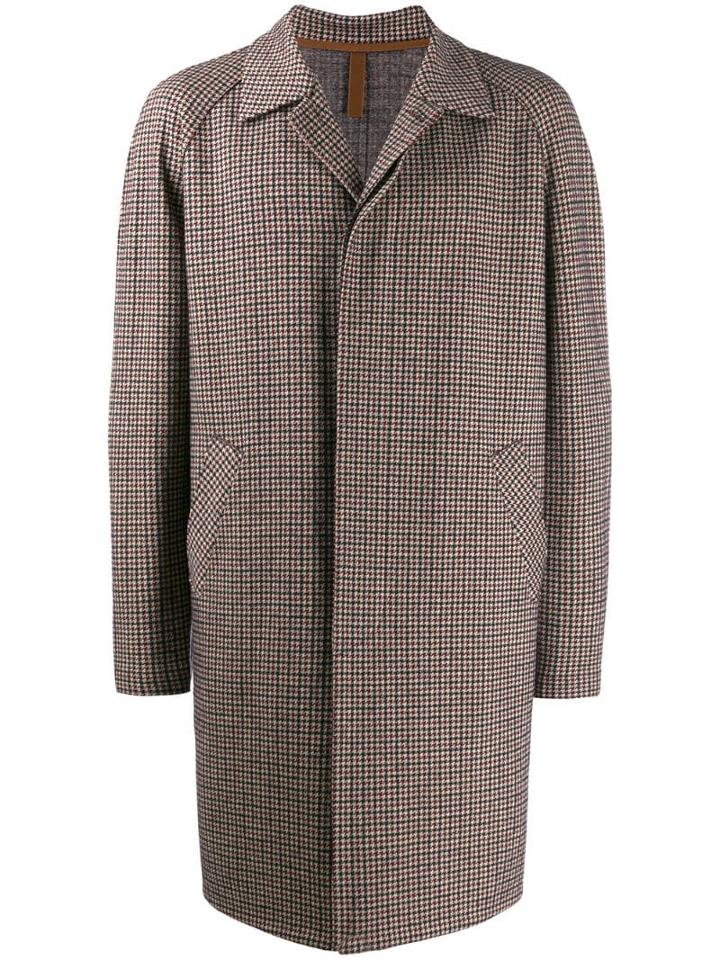 Harris Wharf London Checked Coat - Red