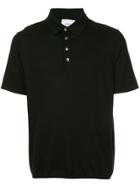 Ports V V Back Knitted Polo Shirt - Black