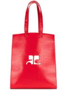 Courrèges Logo Tote Bag - Red