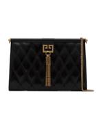 Givenchy Black Gem Medium Quilted Leather Shoulder Bag