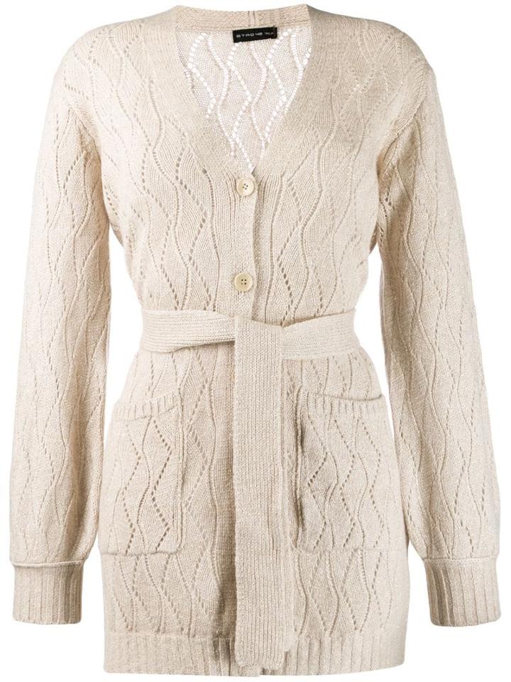 Etro Belted Wool Coat - Neutrals