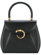 Cartier Vintage Panther Plaque Tote Bag - Black