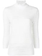 Chloé Perforated Jumper - White