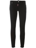 Dsquared2 'twiggy' Medium Waist Jeans, Women's, Size: 36, Black, Cotton/spandex/elastane