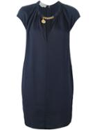 Stella Mccartney Chain Detail Dress, Women's, Size: 44, Blue, Viscose/aluminium/metal (other)
