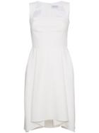 Osman Sleeveless Flare Dress - White