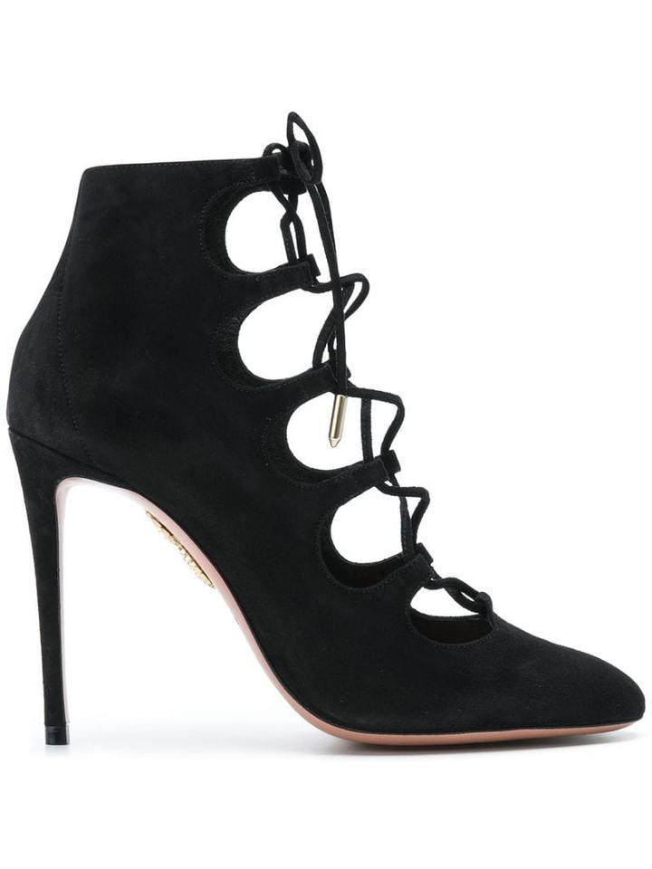 Aquazzura Flirt Booties - Black