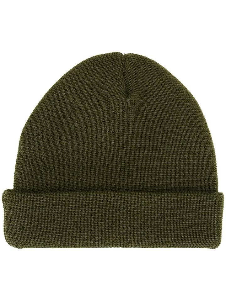 Études Knitted Beanie, Men's, Green, Wool