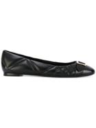 Burberry Quilted Ballerinas - Black