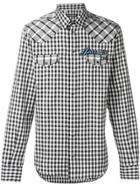Dolce & Gabbana Patch Checked Shirt - Black