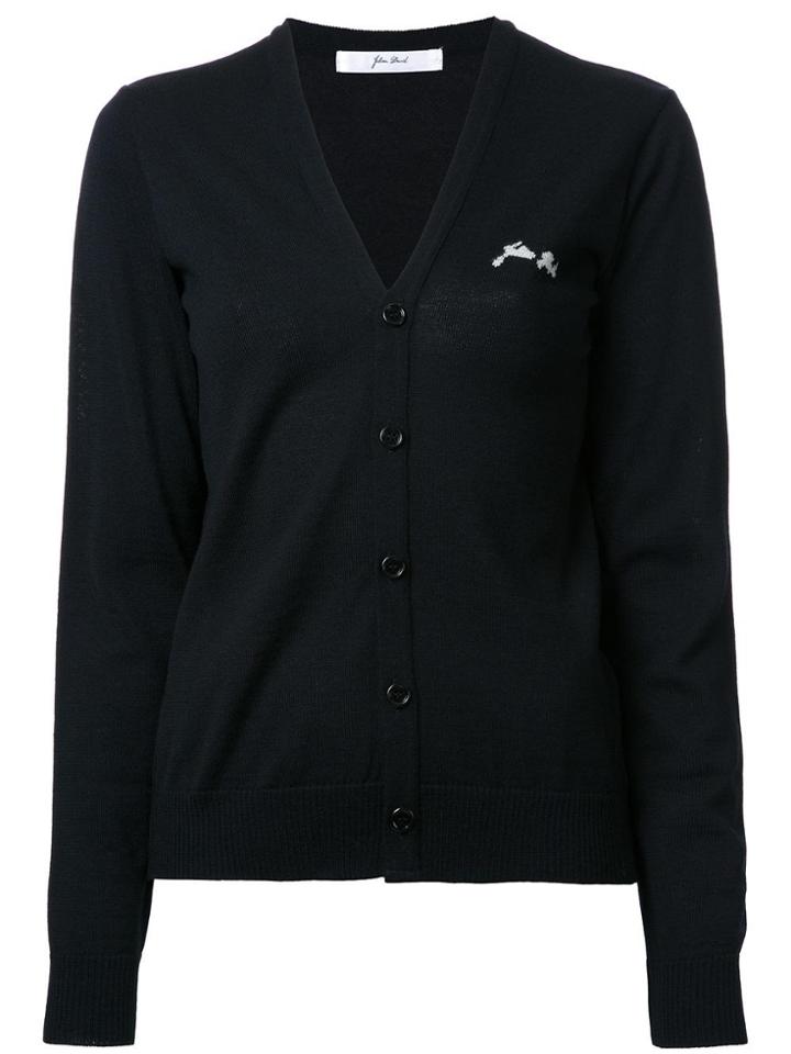 Julien David V-neck Cardigan - Black