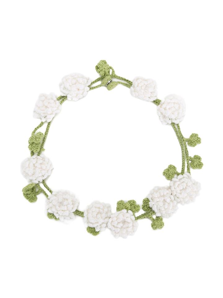 Familiar - Floral Headband - Kids - Cotton - One Size, Girl's, White