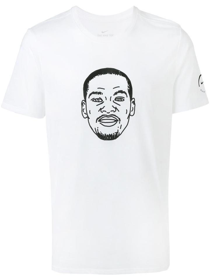 Nike - Drawing Print T-shirt - Men - Cotton/polyester/viscose - M, White, Cotton/polyester/viscose
