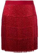 Alberta Ferretti Beaded Layered Skirt