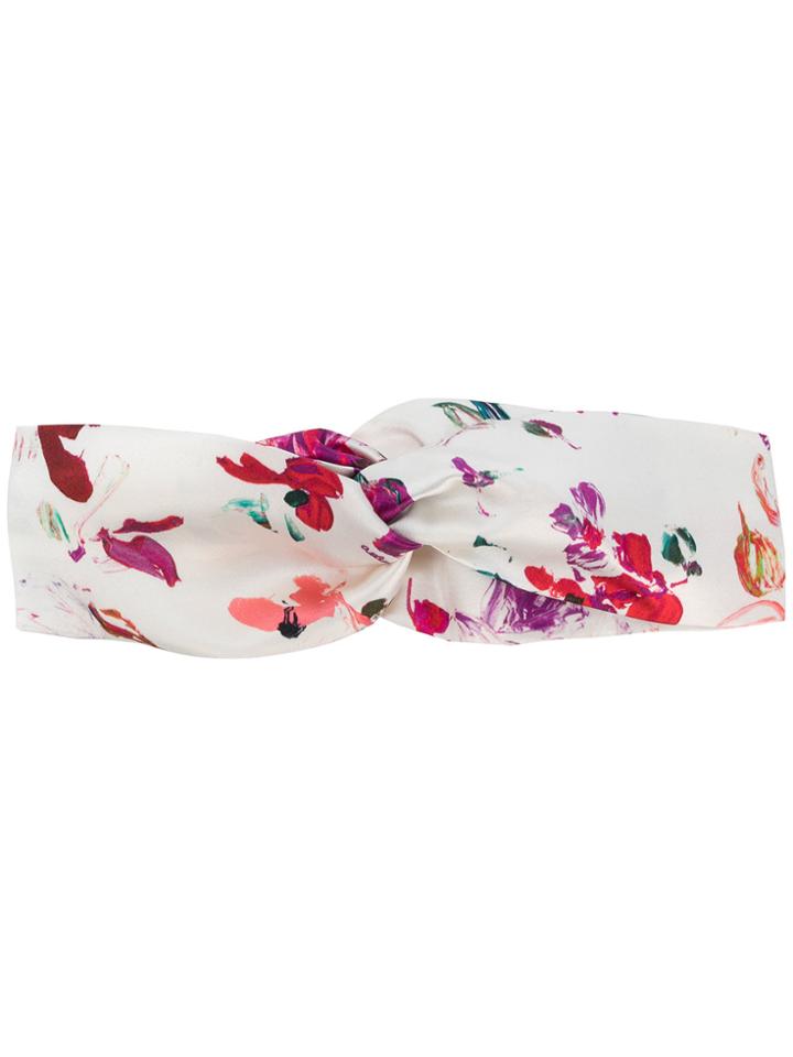 Emanuel Ungaro Floral Print Hair Band - Nude & Neutrals
