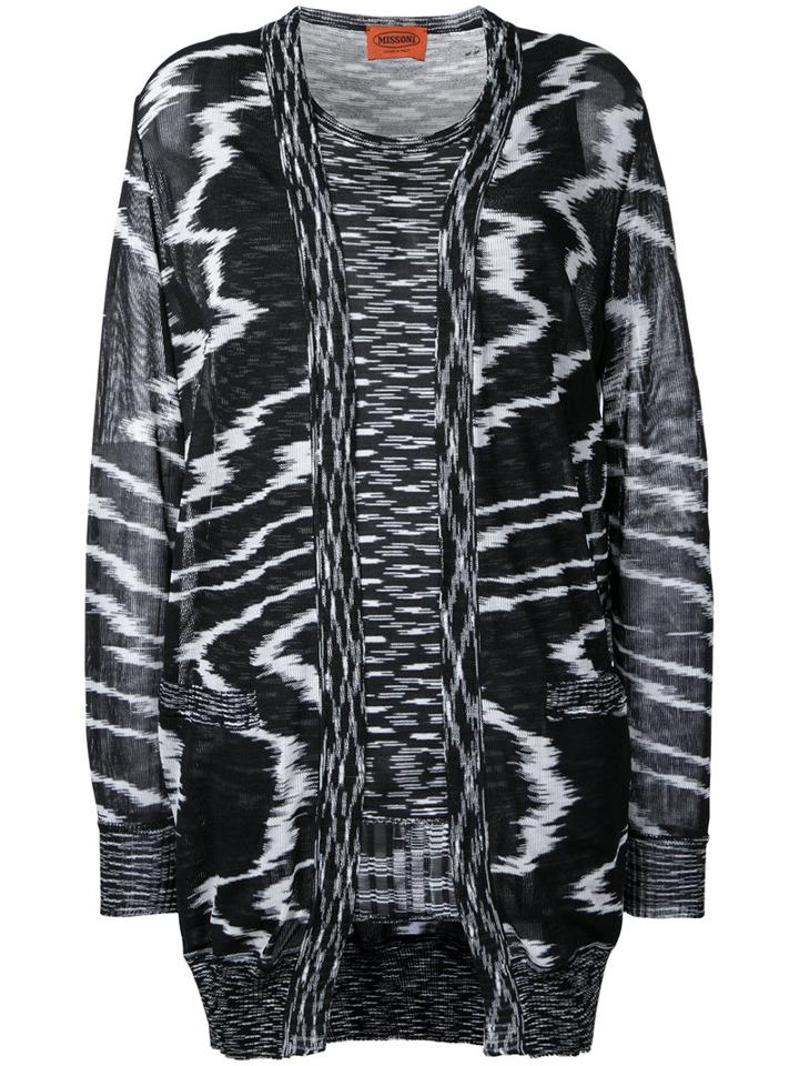 Missoni Long Knitted Tank, Women's, Size: 40, Black, Cotton