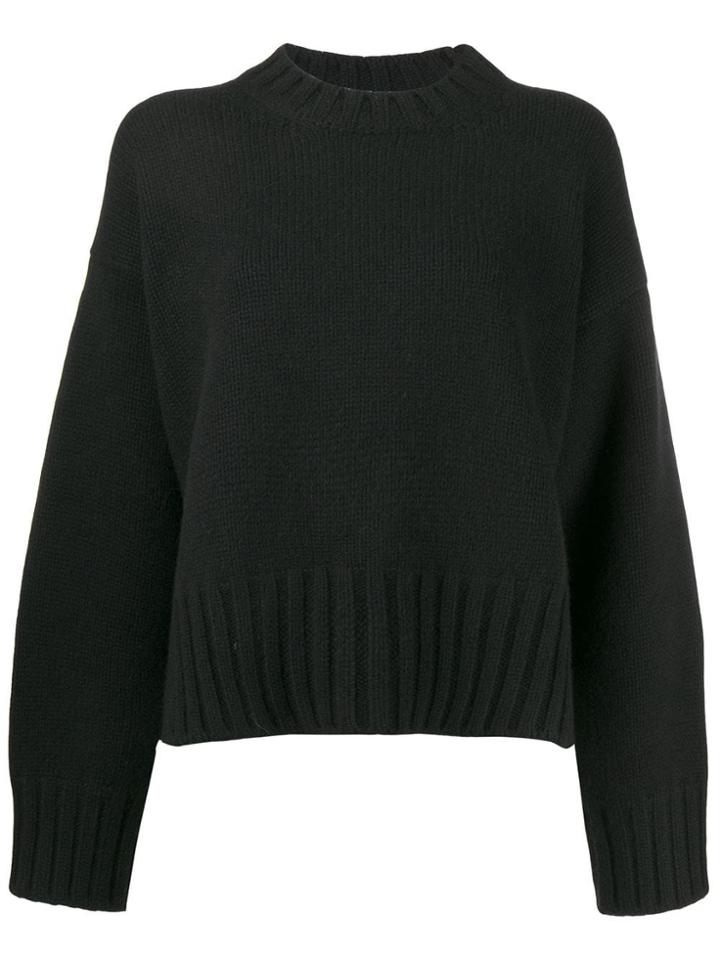 Prada Oversized Cashmere Jumper - Black