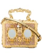 Dolce & Gabbana Baroque Box Clutch, Women's, Grey