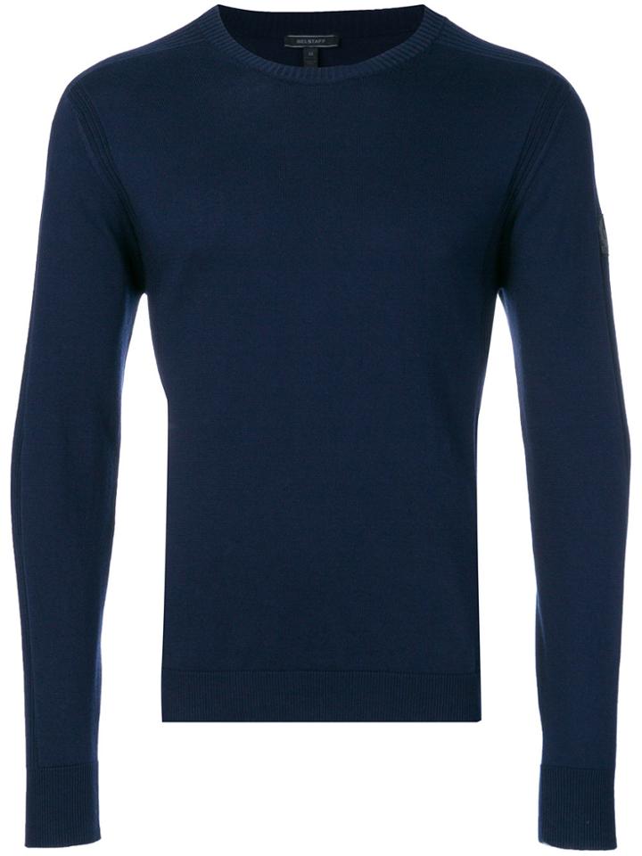 Belstaff Selworthy Knitted Jumper - Blue