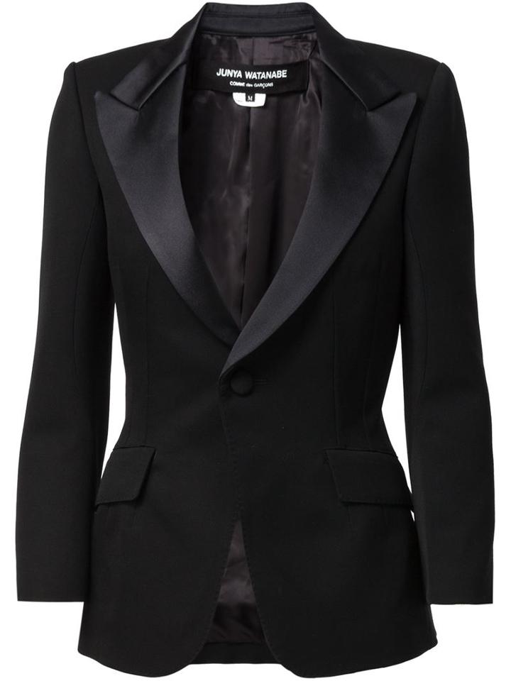 Junya Watanabe Comme Des Garçons Tuxedo Blazer, Women's, Size: Medium, Black, Cupro/wool