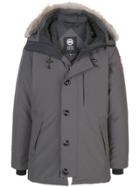 Canada Goose Hooded Down Jacket - Grey