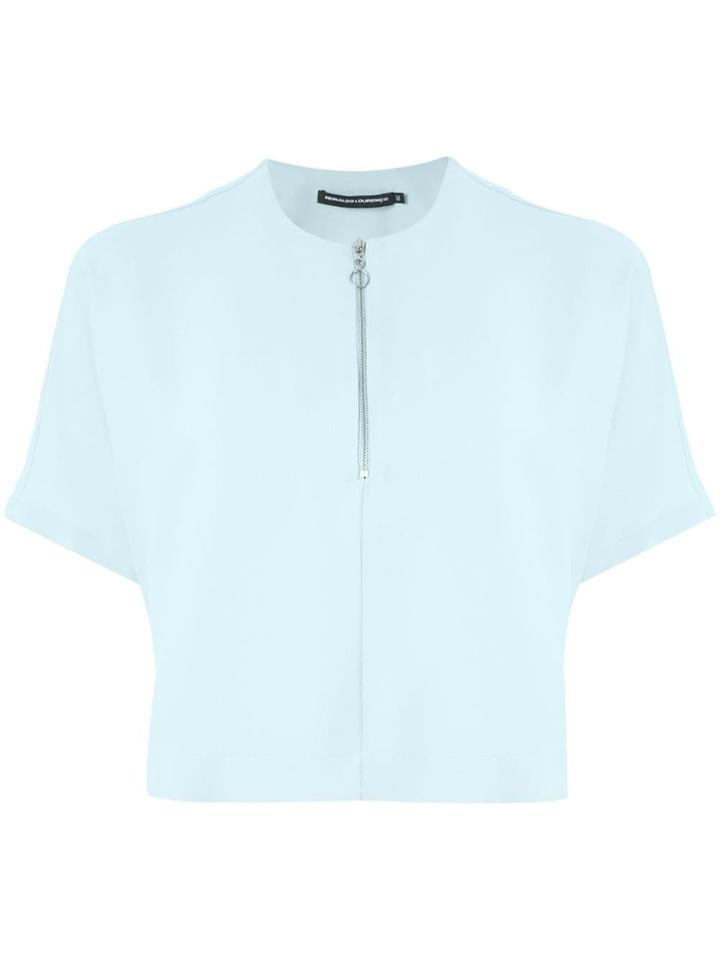 Reinaldo Lourenço Zipped Neck Blouse - Blue