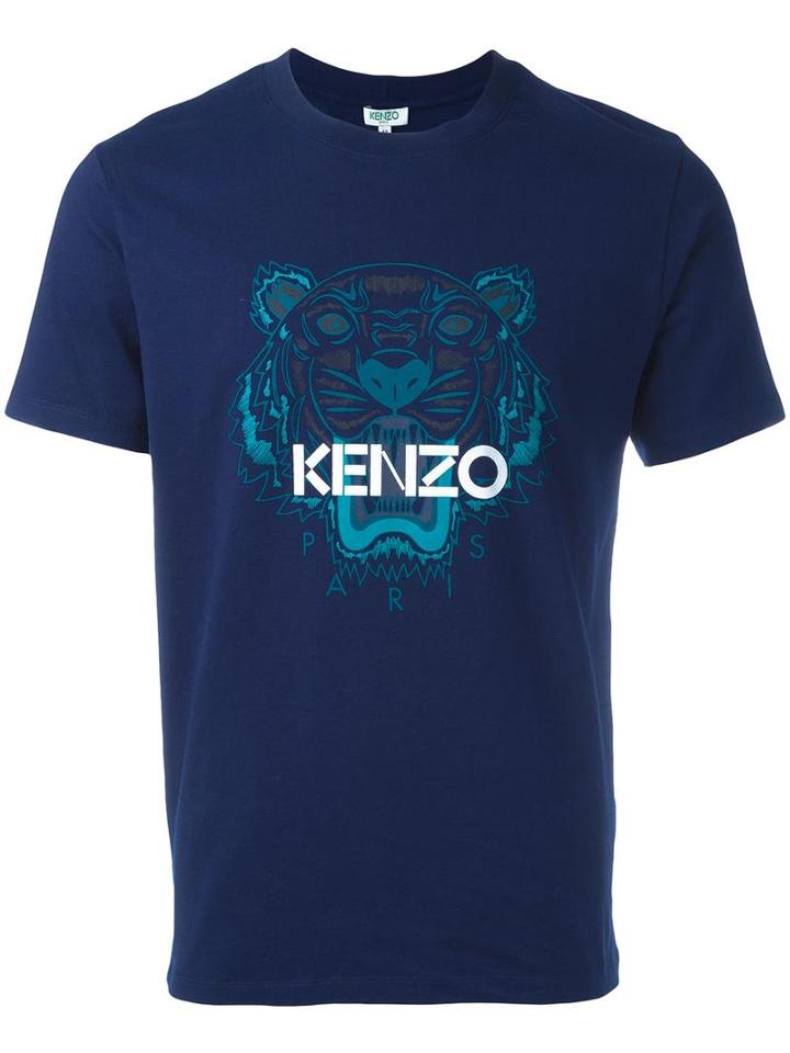 Kenzo Tiger T-shirt, Men's, Size: Xl, Blue, Cotton
