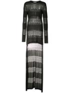 Antonio Berardi High Low Knit Top, Women's, Size: 40, Black, Polyester/rayon